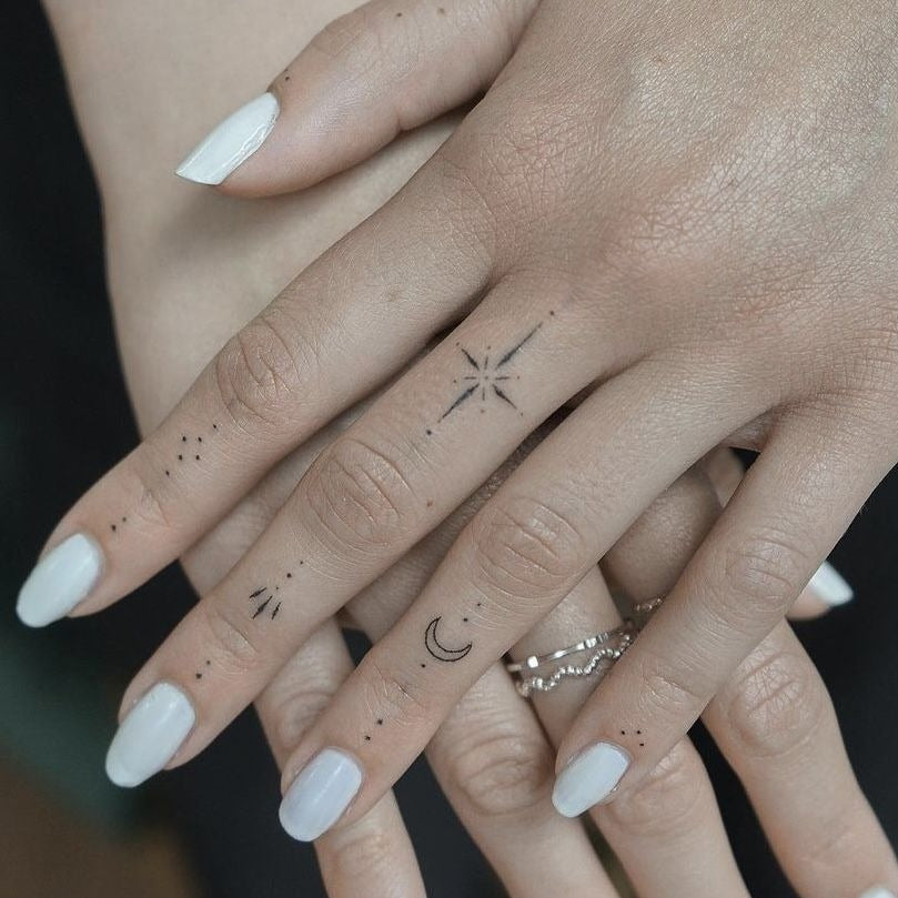 Finger Ornamente Tattoos I Temporäres Tattoo I minitat – Henna Tattoo  Schweiz